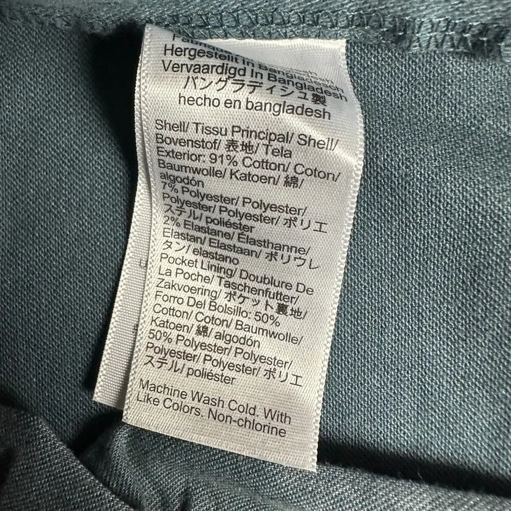 J.Crew Straight Fit Garment Dyed Five Pocket Pant Opal Blue Mens W 32 L 32 NWT